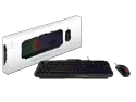 MSI Forge GK100 Combo – Gaming RGB Keyboard & Mouse Set, 19-Key Anti-Ghosting, 6400 DPI Optical Sensor, 6-Mode RGB, up to 6,400 DPI, Black