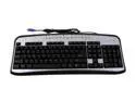 DCT Factory KB-790C Black/Silver 107 Normal Keys 13 Function Keys PS/2 Standard Keyboard