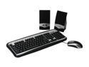 DCT Factory KBJ-313 Silver & Black 107 Normal Keys 18 Function Keys PS/2 Standard 3 in 1 Combo especially for PC and Notebook