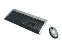 IOGEAR GKM511 Silver/Black 104 Normal Keys 13 Function Keys USB Wired Ultra Thin Keyboard / Optical Mouse Combo