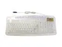 LOGISYS Computer KB603CL White 107 Normal Keys 19 Function Keys PS/2 Wired Standard Keyboard