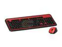ATOP ACM-101RB Red/Black 107 Normal Keys PS/2 Standard Matching color Keyboard and mouse combo set