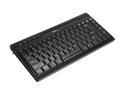 SIIG JK-US0312-S1 Black 86 Normal Keys 5 Function Keys USB Wired Mini Multimedia Keyboard