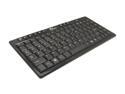 SIIG JK-WR0612-S1 Black 87 Normal Keys 9 Function Keys USB RF Wireless Mini Ultra Slim Multimedia Keyboard