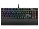 ASUS ROG Strix Scope II RX Gaming Keyboard - IP57-rated, Dampening Foam, Pre-lubed ROG RX Red Optical Switches, ABS Keycaps, multi-function controls, Xbox Game Bar function hotkeys, RGB - Black