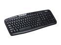 Rosewill Multimedia Keyboard - Black, 104 Normal & 12 Function Keys, USB Wired - RK-700M