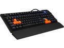 Rosewill Apollo RK-9100xBBL - Blue LED Backlit Mechanical Keyboard - Anti-Ghosting Capability, 4-Level Backlighting, Built-In Headphone & Microphone Pass-through Jack