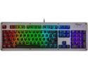Rosewill NEON K52 Wired Waterproof Gaming Keyboard, Mem-chanical Switches, 8 RGB LED Backlight Effects, 104 Keys, 19-Key Anti-Ghosting, 12 Multimedia Hotkeys, Spill-Proof Dust-Proof Aluminum Plate
