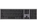 Rosewill K10 Bluetooth Wireless Keyboard 4-Device Sync Compatible with Mac Computers, Windows, Android, iOS Tablets and Smartphones (Space Gray)