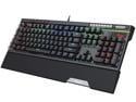 Rosewill Blitz K50 RGB BR Wired Gaming Tactile Mechanical Keyboard, Outemu Brown Switches, 14 RGB LED Backlight Effects, NKRO, Anti-Ghosting, 6  Macro Keys, Dedicated Media Controls, USB Passthrough