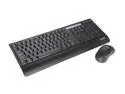 inland 70120 Black 6 Function Keys RF Wireless Slim Keyboard / Mouse Combo