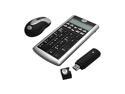 GEAR HEAD KPCM4200W Black 17 Normal Keys 10 Function Keys RF Wireless Slim Keypad and Optical Mouse