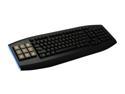 OCZ Sabre Black 103 Normal Keys 9 Function Keys USB Wired Standard OLED Gaming Keyboard