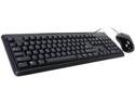 GIGABYTE GK-KM3100 Black USB Wired Standard Desktop Keyboard And Mouse Combo Set