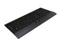 V7 KM0Z1-5N6P Black USB Wired Slim Multimedia Keyboard