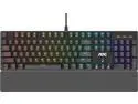 AOC Gaming Full RGB Mechanical Keyboard, 104-Key Outemu Blue Switches, Full NKRO, Detachable Wrist Rest, Light FX RGB, G-Menu Software (GK500)