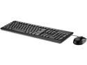 HP B1T13AT#ABA Black PS/2 Wired Keyboard and Mouse with Mouse Pad
