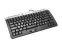 AVS Gear EZ-2018SBUP Silver/Black 109 Normal Keys 13 Function Keys USB or PS/2 Slim Slim Office Keyboard with Slide-Out Keypad and USB Extension Port