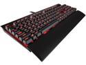 Corsair Gaming K70 RAPIDFIRE Mechanical Keyboard, Backlit Red LED, Cherry MX Speed