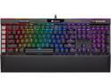 Corsair K95 RGB Platinum XT Mechanical Gaming Keyboard, Backlit RGB LED, Cherry MX Speed RGB Silver, Black (CH-9127414-NA)