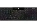 Corsair K100 AIR Wireless RGB Mechanical Gaming Keyboard - Ultra-Thin, Sub-1ms Slipstream , Low-Latency Bluetooth, Cherry MX Ultra Low Profile Keyswitches - NA Layout, QWERTY - Black