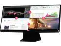 LG 29UM65 Black 29" Dual HDMI UltraWide screen LED Backlight LCD Monitor IPS Panel 300 cd/m2 5000000:1 Built-in Speakers
