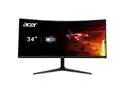 Acer Nitro XZ342CU V3bmiiphx 34" 1500R 21:9 Curved QHD (3440 x 1440) AMD FreeSync Premium Gaming Monitor, 180Hz Refresh Rate, 1ms VRB, VESA DisplayHDR 400, VESA Mounting Compliant (1 x Display Ports & 2 x HDMI Ports)