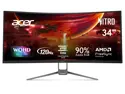 Acer Nitro 34 inch Ultrawide QHD 2K 1440P 120hz with AMD FreeSync Premium 1ms sRGB 99% 1000R Curved Gaming Computer Monitor EDA343CUR J0bmiippx