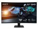 GIGABYTE - GS32QC - 32" VA Curved Gaming Monitor - QHD 2560x1440 - 165Hz/OC 170Hz - 1ms MPRT - AMD FreeSync Premium - HDMI, DP - Black
