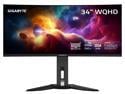 GIGABYTE - MO34WQC2 (US) - 34" QD-OLED Curved Gaming Monitor - WQHD 3440x1440 - Curved - 240 Hz - 0.03ms GTG - AMD FreeSync Premium Pro - Type C KVM - HDMI, DP, Type C - Height Adjustable - Black