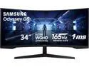 SAMSUNG Odyssey G5 LC34G55TWWNXZA Curved Gaming Monitor 34" WQHD 3440 x 1440 (2K) 1ms (MPRT) 165Hz HDR10, HDMI, DisplayPort FreeSync Premium
