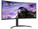 LG 34" 160 Hz VA UWQHD Curved Monitor 5 ms (GtG at Faster), 1 ms MBR FreeSync Premium (AMD Adaptive Sync) 3440 x 1440 (2K) HDMI, DisplayPort Curved 34WP65C-B Height & Tilt Adjustable