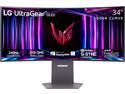 34" UltraGear™ OLED Curved Gaming Monitor WQHD FreeSync Premium Pro   240Hz 0.03ms G-Sync Compatible 800R Tilt, Height, Swivel Adjust