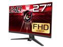 ASRock Phantom PG27F15RS1A 27" FHD 1920 x 1080 240 Hz (144Hz and higher) Adaptive Sync Built-in Speakers Curved Gaming Monitor