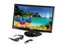 ViewSonic V3D231 Black 23" 2ms HDMI Widescreen LED 3D Monitor 250 cd/m2 20M:1 DCR w/3D glasses and Speakers