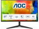 AOC 27B1H 27" Full HD 1920x1080 monitor, 3-sided frameless, IPS Panel, HDMI/VGA, AOC Flicker-Free, ClearVision, 20M:1 Contrast