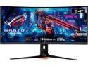 ASUS ROG Strix 34" XG349C UWQHD 3440 x 1440 180Hz (OC) 1ms (GTG) Extreme Low Motion Blur Sync, 135% sRGB, G-Sync Compatible, DisplayHDR 400, USB-C, DisplayPort, HDMI Gaming Monitor