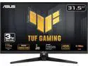 ASUS TUF Gaming 31.5” 1440P HDR Monitor (VG32AQA1A) - QHD (2560 x 1440), 170Hz, 1ms, Extreme Low Motion Blur, FreeSync Premium, DisplayPort, HDMI, HDR-10, Shadow Boost, VESA Wall Mountable