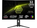 MSI 32 inch (31.5" viewable) DUAL MODE UHD 4K 160Hz Full HD 320Hz FreeSync Premium 0.5ms HDR400 DCI-P3 97% USB-C AI Vision Curved Gaming Computer Monitor with Height Adjustable & Tilt stand MAG 321CUPDF