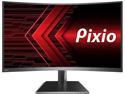 Pixio PXC243 24" Full HD 1920 x 1080 144Hz DVI HDMI DisplayPort AMD FreeSync Technology Belzeless Design LED Backlit Premier eSports Curved Gaming Monitor