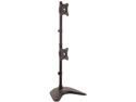 StarTech ARMBARDUOV Vertical Dual Monitor Stand - Heavy Duty Steel - Monitors up to 27" - VESA Monitor - Computer Monitor Stand