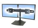 Ergotron 33-322-200 DS100 Dual-Monitor Desk Stand and Mount - Horizontal