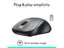 Logitech M310 910-001675 Dark Gray 3 Buttons 1 x Wheel USB RF Wireless Optical Mouse