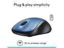 Logitech M310 910-001917 Peacock Blue 3 Buttons 1 x Wheel USB RF Wireless Optical Mouse