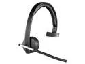 Logitech Wireless Headset H820e Single-Ear Mono Business Headset - Black