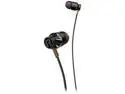 PHILIPS SHE5300BK/27 Metallic "Powerful Bass" In Ear Headphones, Black