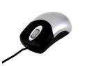 DCT Factory 03M-018 Black & Silver 3 Buttons 1 x Wheel USB Wired Optical Mouse