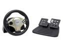 Genius Twin Wheel F1 - Vibration Feedback Racing Wheel for PS2 & PC with D-Pad Included