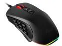 Rosewill NEON M63 Wired Gaming Mouse with Interchangeable Side Plates, On-The-Fly 10000 DPI, Ergonomic with Finger Rest, 12 Programmable Side Buttons for FPS/MMO/MOBA Games, 10 RGB Backlight Modes