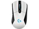 Logitech G703 LIGHTSPEED Wireless Gaming Mouse, RGB Lighting, 12,000 dpi w/ no Smoothing, 10g Removable Weight, White, with POWERPLAY Wireless Charging Compatibility